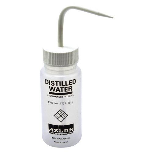 Washbottle WM Distilled, LDPE 250mL, 5/CS