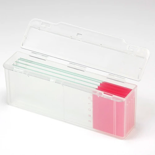 Slide Mailer, Polypropylene, Side Flip Lid, for 5 Slides, Natural, 100/Box, 10 Boxes/Unit