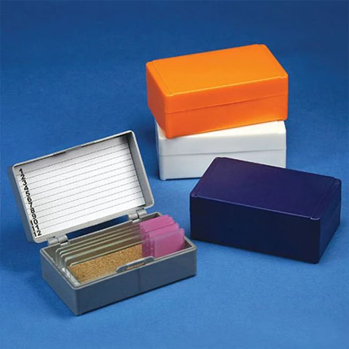 Slide Box for 50 Slides, Cork Lined, Dark Gray - CS/120