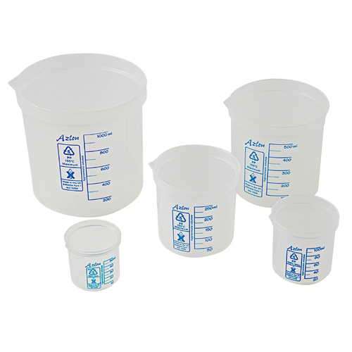 Beaker Set, PP 50,100,250,500,1000mL, 1/ST