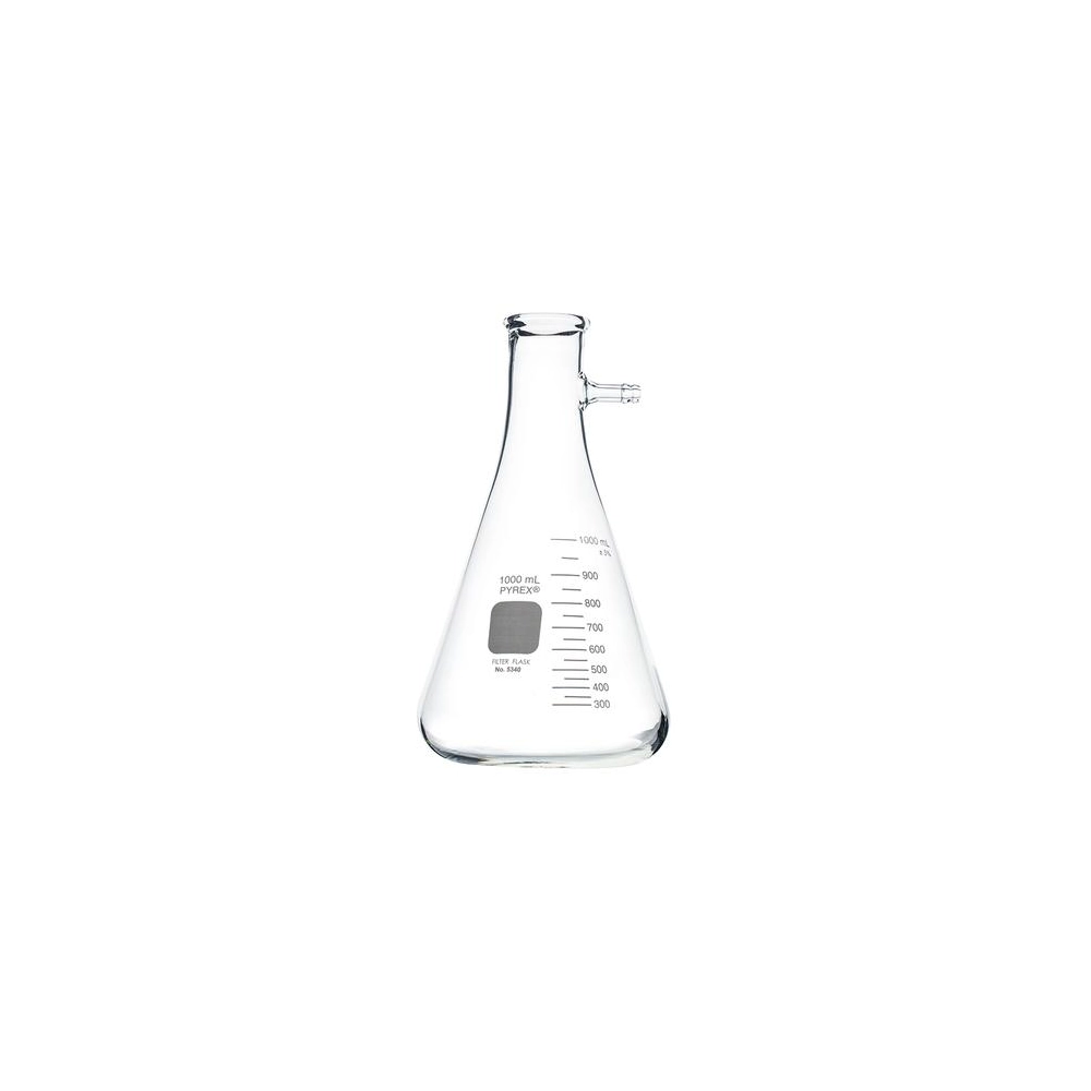 PYREX 1L Heavy Wall Filtering Flasks with Sidearm Tubulation