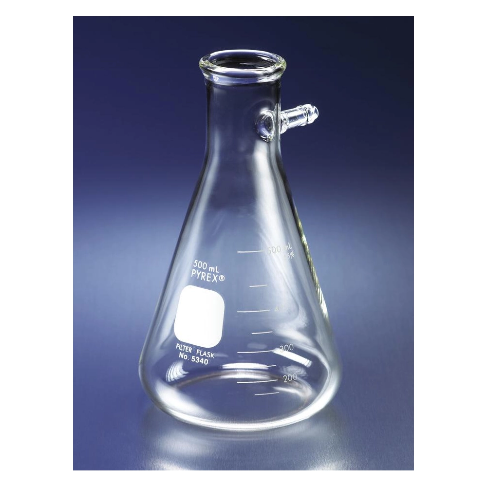 PYREX 4L Heavy Wall Filtering Flasks with Sidearm Tubulation