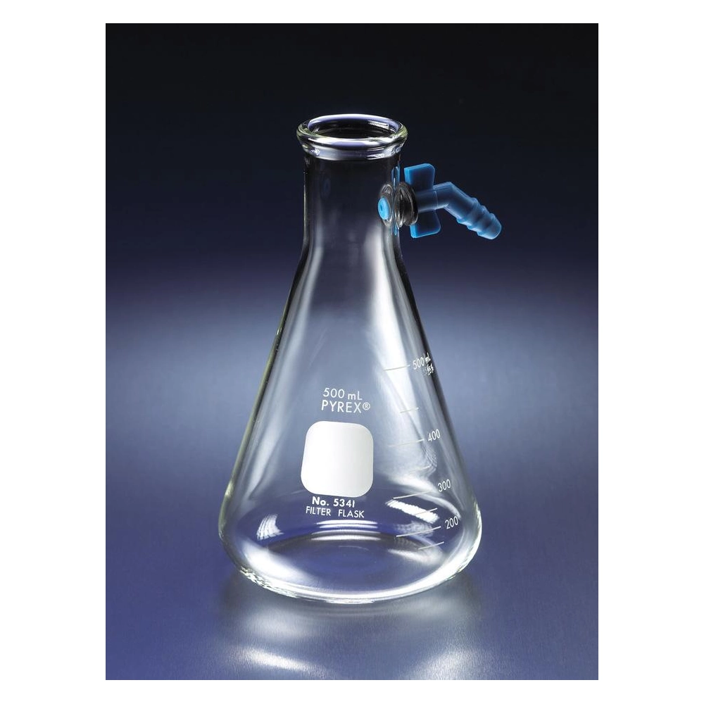 PYREX 4L Heavy Wall Filtering Flasks with Replaceable Tubulation