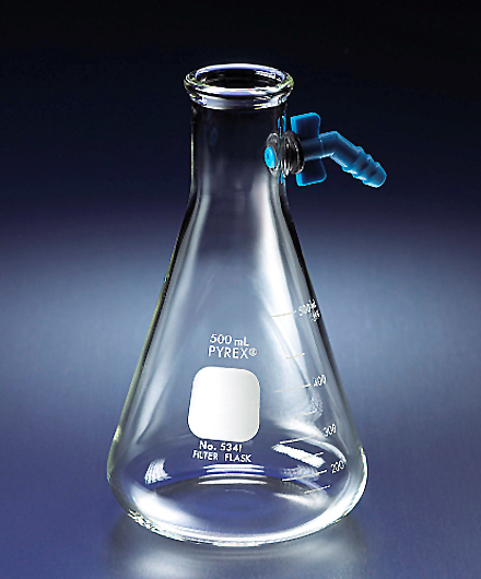 PYREX 100mL Bates Sugar Analysis Volumetric Flasks, Class A, Short Neck, Tooled Rim