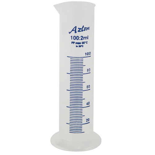 Cylinder Squat Graduated, PP 100mL, 5/CS
