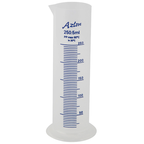Cylinder Squat Graduated, PP 250mL, 1/CS