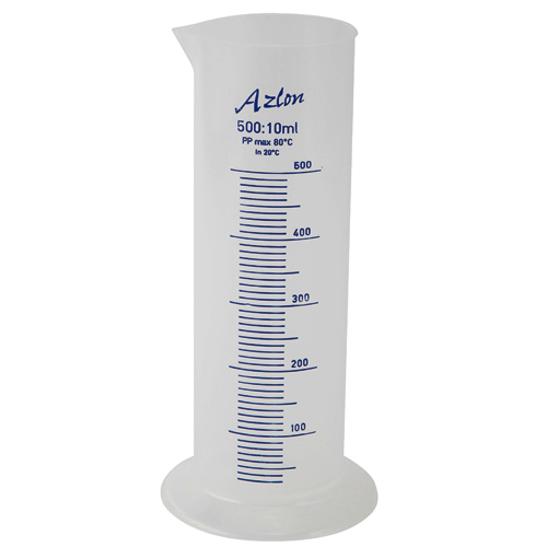 Cylinder Squat Graduated, PP 500mL, 1/CS