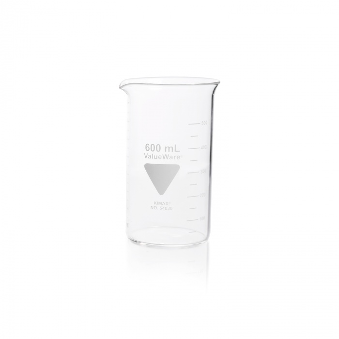 BEAKER,BERZELIUS,TALL FORM,SPOUT,600M,VALUEWA