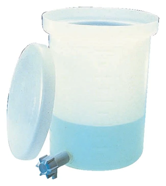 Cylindrical Tank w/Cover and Spigot Lightweight HDPE 15 gallon
