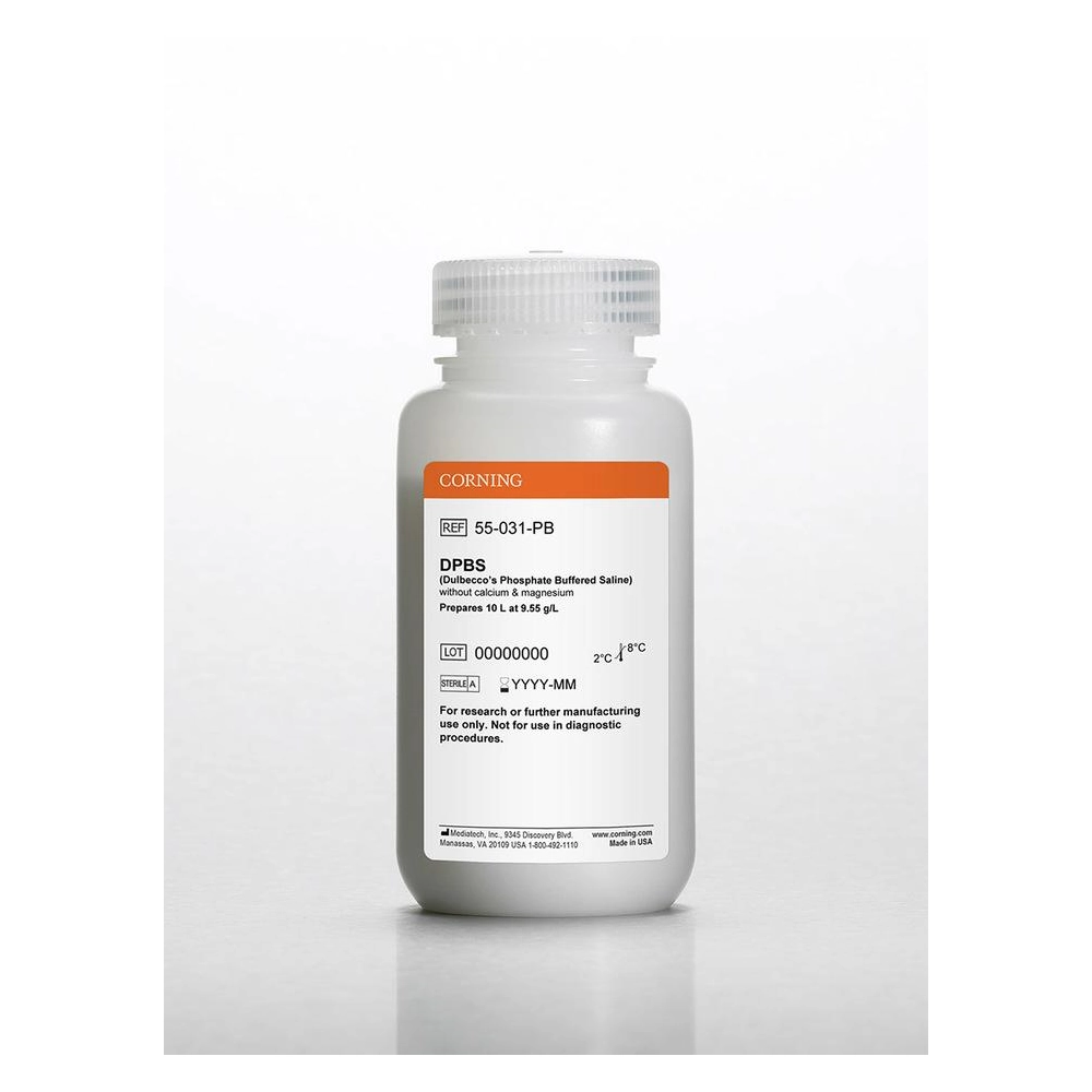 Corning® 10 L DPBS (Dulbeccos Phosphate Buffered Saline), Powder [-] calcium, magnesium