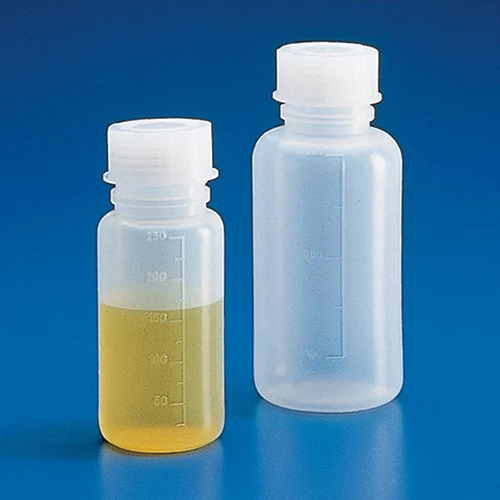 Bottle with Screwcap, Wide Mouth, LDPE, Graduated, 250mL