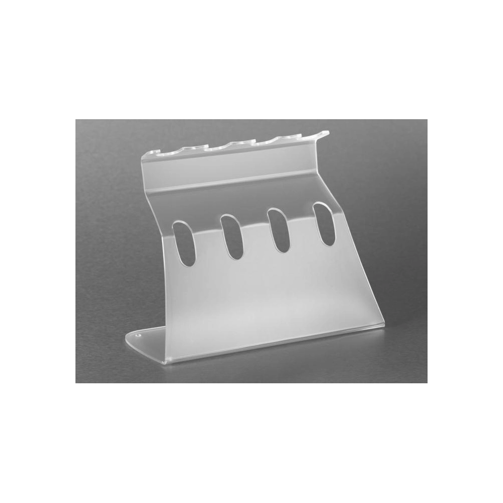 Universal linear stand for four pipettors, transparent (four single-channel, maximum of two 8-channel or 12-channel pipettors)
