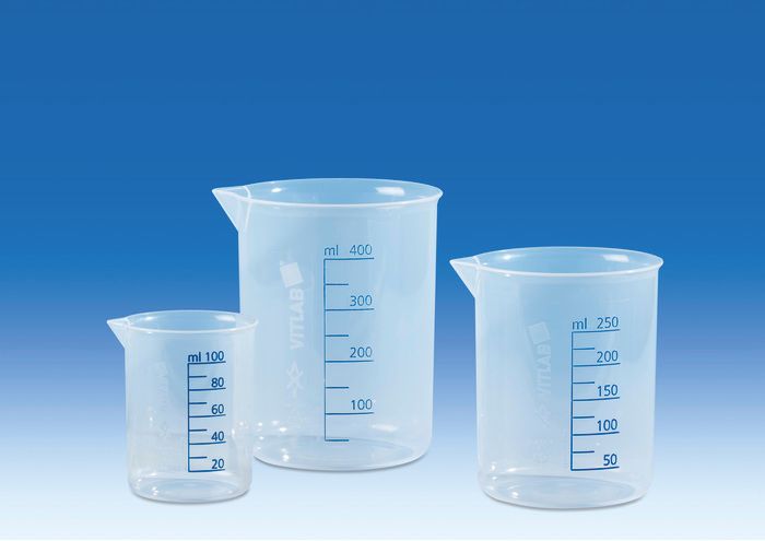 Griffin Beaker, PP, molded/printed, 600mL, pack of 6