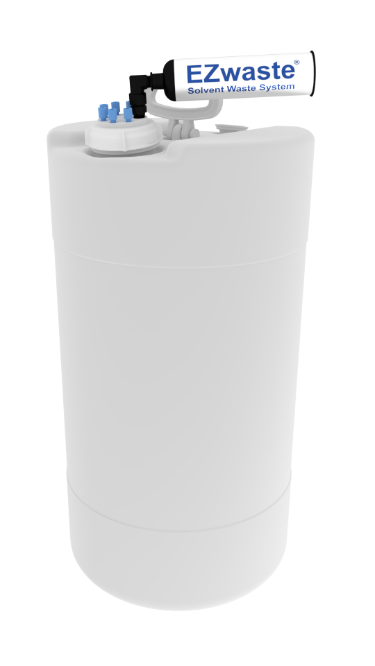 EZwaste® XL System, UN/DOT, 60 L, HDPE, S-70 Cap, 6x 1/8" OD Tubing, 1 HB & Filter, 1/EA