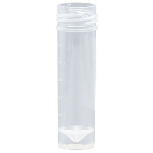 Transport Tube, 10mL, No Cap, PP, Conical Bottom, Self-Standing, Molded Graduations