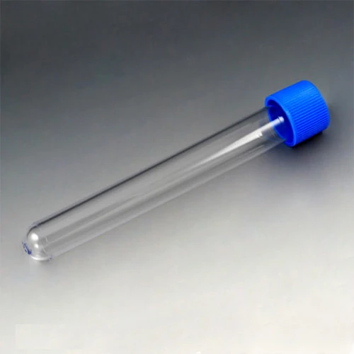 Test Tube with Separate Blue Screw Cap, 16 x 120mm (15mL), PS, 125/Bag, 8 Bags/Unit