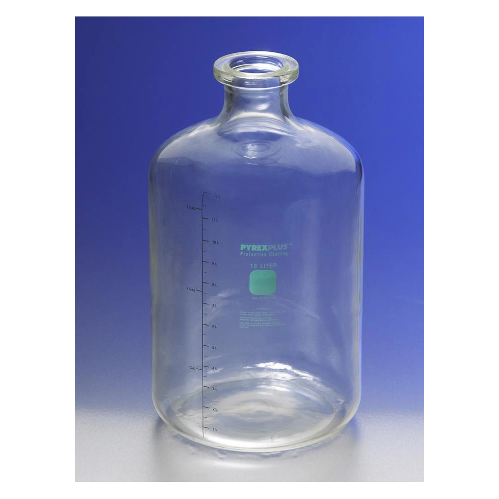 PYREXPLUS Coated 13.25L Solution Bottle with Tooled Neck