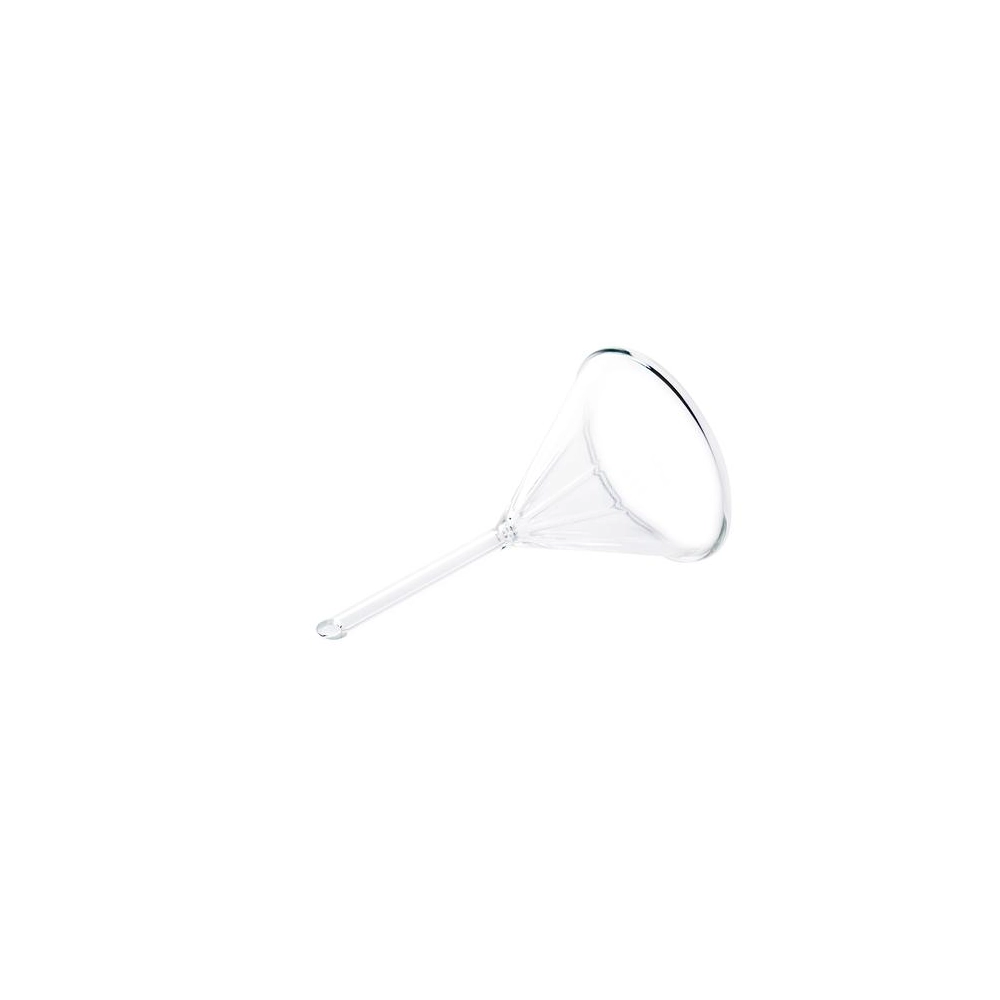 PYREX 50mm Diameter 60 Angle Fluted Funnel, Short Stem