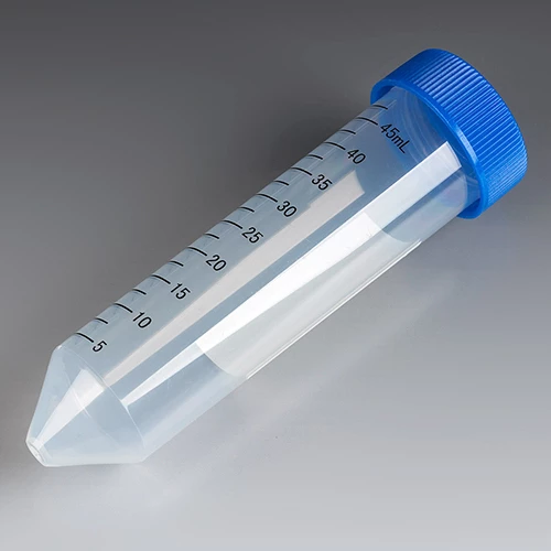 Centrifuge Tube, 16 x 100mm (12mL), PS, with Separate White Plug Cap