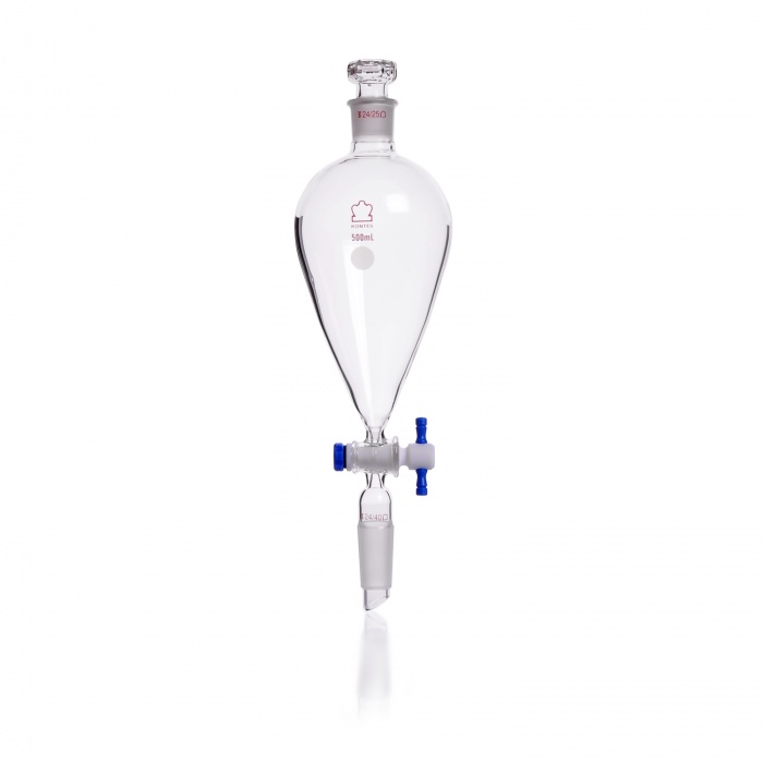 Squibb Pear Shaped Separatory Funnel, With Stopper 2000 ML