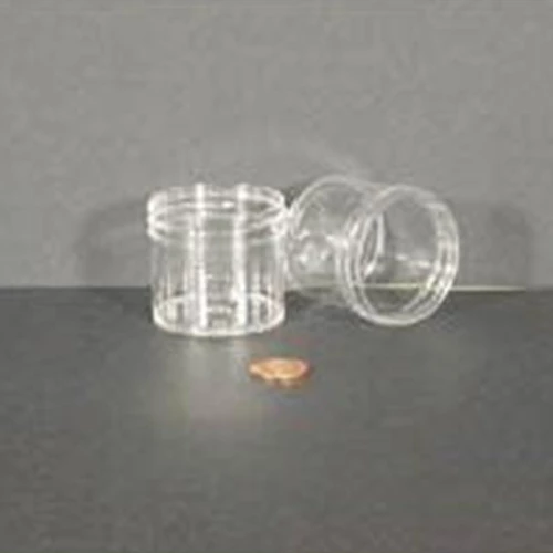 Jar, Wide Mouth, 60mL (2oz), PS, 53mm Opening, 1 13/16 x 1 11/16"   (Screw Cap Packaged Separately)
