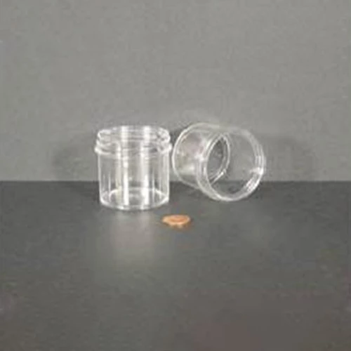 Jar, Wide Mouth, 90mL (3oz), PS, 58mm Opening, 1 15/16 x 2"   (Screw Cap Packaged Separately)