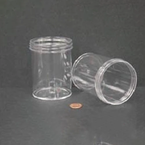 Jar, Wide Mouth, 240mL (8oz), PS, 70mm Opening, 2 7/16 x 3 3/8"   (Screw Cap Packaged Separately)
