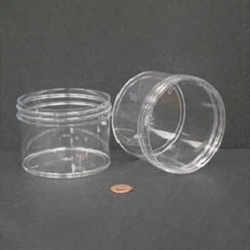 Jar, Wide Mouth, 240mL (8oz), PS, 89mm Opening, 3 3/16 x 2 3/8"   (Screw Cap Packaged Separately)