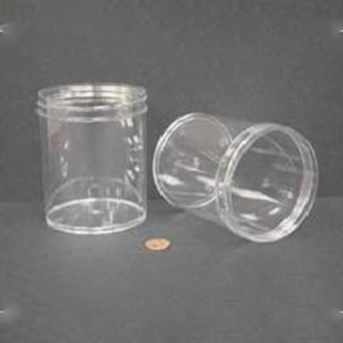 Jar, Wide Mouth, 480mL (16oz), PS, 89mm Opening, 3 1/8 x 4"   (Screw Cap Packaged Separately)
