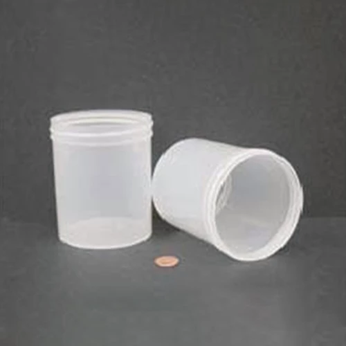 Jar, Wide Mouth, 480mL (16oz), PP, 89mm Opening, 3 1/8 x 4"   (Screw Cap Packaged Separately)