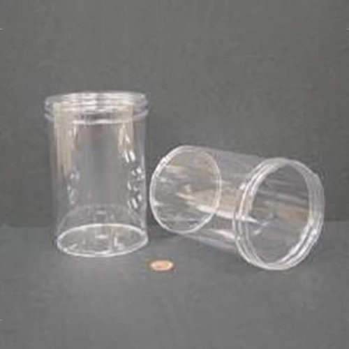 Jar, Wide Mouth, 600mL (20oz), PS, 89mm Opening, 3 1/8 x 5"   (Screw Cap Packaged Separately)