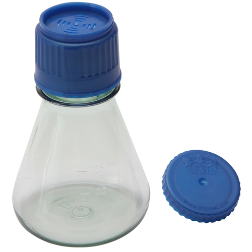 Flask Erlenmeyer Sterile Flat, PC 125mL, 24/PK