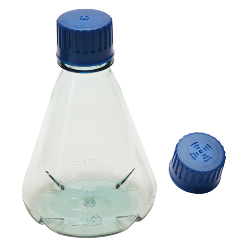 Flask Erlenmeyer Sterile Baf, PC 500mL, 12/PK