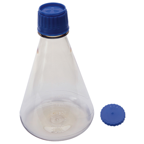 Flask Erlenmeyer Sterile Flat, PC 2000mL, 6/PK