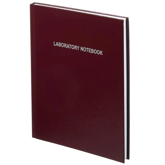 Lab Notebook 186 Paper Pages Gridded 21.6 x 27.9 cm