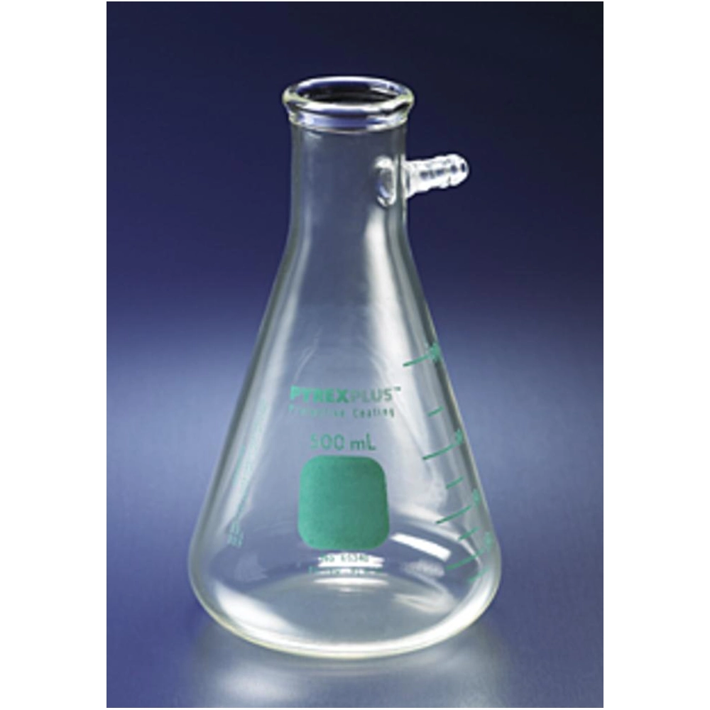 PYREXPLUS Coated 250mL Heavy Wall Filtering Flasks with Sidearm Tubulation
