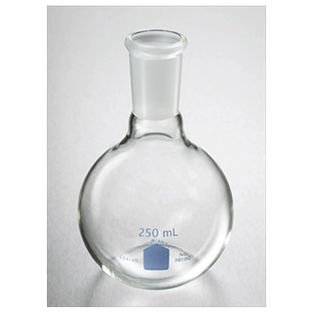 PYREX VISTA 250mL Short Neck Boiling Flask, Flat Bottom, 24/40 Standard Taper Joint