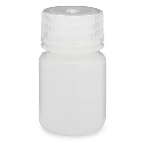 Bottle, Wide Mouth, HDPE Bottle, Attached PP Screw Cap, 30mL, 12/Pack