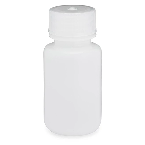 Bottle, Wide Mouth, HDPE Bottle, Attached PP Screw Cap, 60mL, 12/Pack