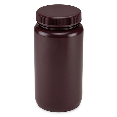Bottle, Wide Mouth, HDPE Bottle, Attached PP Screw Cap, 2 Litres (0.5 Gallons) - CS/6