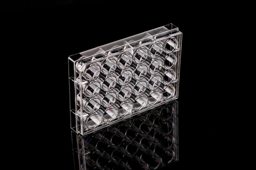 24 Well Cell Culture Plate, Flat, Non-Treated, sterile 1/pk, 50/cs