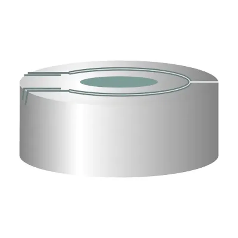 N 20 Aluminium pressure release safety cap, 50° , 3 mm