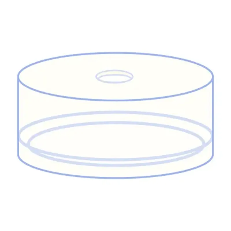N20 PE Cap for crimp neck vials with flat DIN crimp neck N 20 transparent