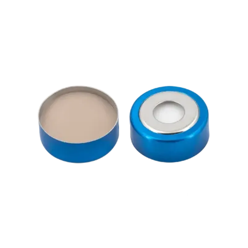 N20 bimetal crimp cap, blue/silver
