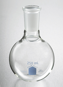 PYREX VISTA 100mL Short Neck Boiling Flask, Round Bottom, 24/40 Standard Taper Joint