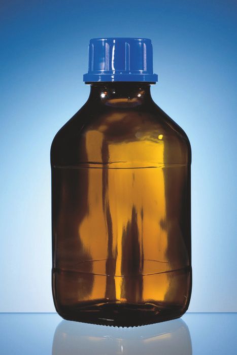 Threaded bottle, amber, 2500mL, GL45
