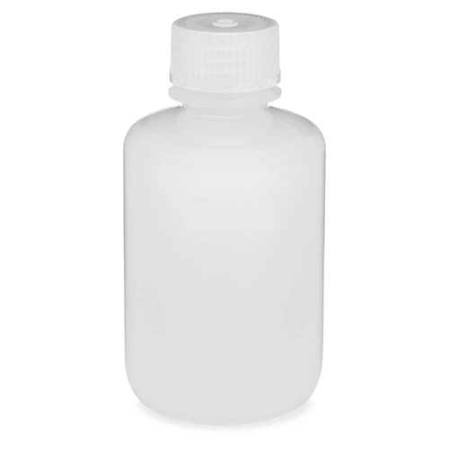 Bottle, Narrow Mouth, PP Bottle, Attached PP Screw Cap, 125mL, 12/Pack