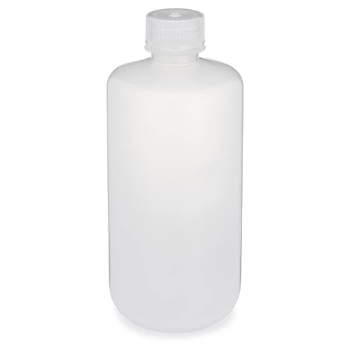 Bottle, Narrow Mouth, PP Bottle, Attached PP Screw Cap, 500mL, 12/Pack - CS/48