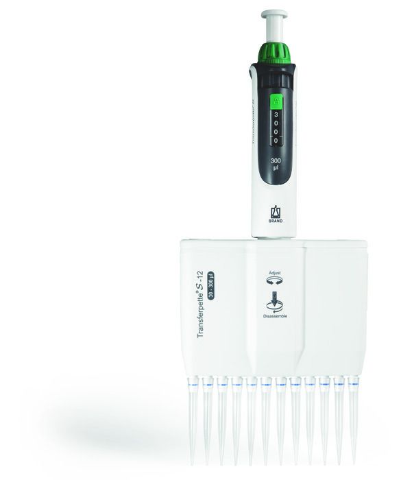 Transferpette S-12, adjustable volume, DE-M, M12-100, 10-100 µl