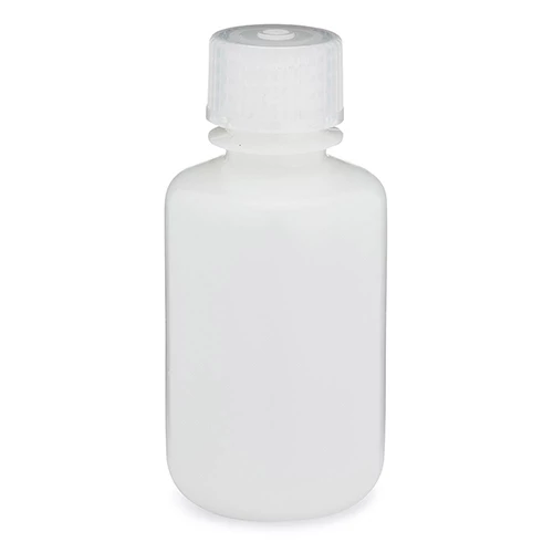 Bottle, Narrow Mouth, HDPE Bottle, Attached PP Screw Cap, 60mL, 12/Pack - cs-72